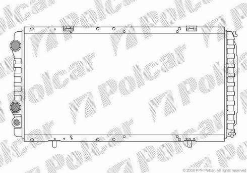 Polcar 570208A2 - Radiators, Motora dzesēšanas sistēma www.autospares.lv