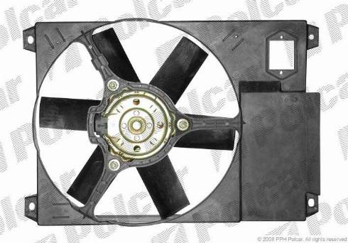 Polcar 570223W1 - Ventilators, Motora dzesēšanas sistēma www.autospares.lv