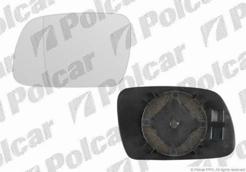 Polcar 5710541M - Spoguļstikls, Ārējais atpakaļskata spogulis www.autospares.lv