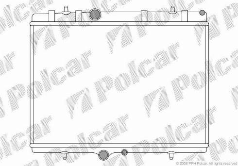 Polcar 571008-4 - Radiators, Motora dzesēšanas sistēma www.autospares.lv