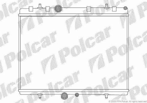 Polcar 5710084X - Radiators, Motora dzesēšanas sistēma www.autospares.lv