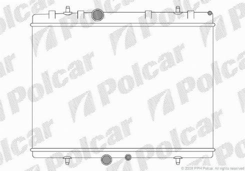 Polcar 571008A4 - Radiators, Motora dzesēšanas sistēma www.autospares.lv