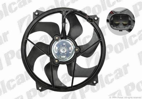 Polcar 571023W3 - Ventilators, Motora dzesēšanas sistēma www.autospares.lv