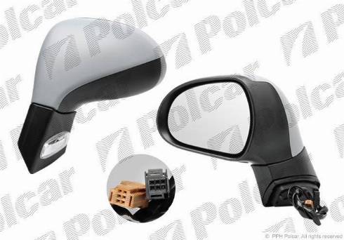 Polcar 5724514M - Ārējais atpakaļskata spogulis www.autospares.lv