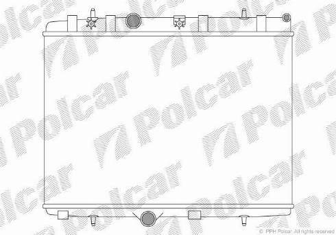 Polcar 5724082X - Radiators, Motora dzesēšanas sistēma www.autospares.lv