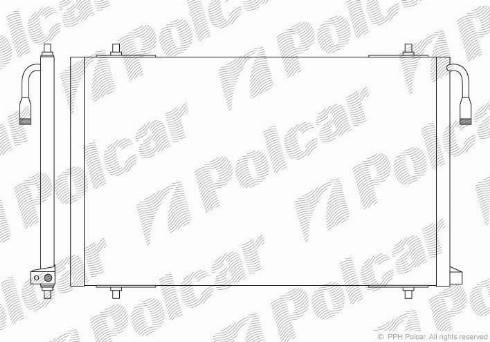 Polcar 5723K81X - Kondensators, Gaisa kond. sistēma www.autospares.lv