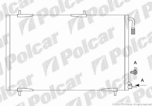 Polcar 5723K82X - Kondensators, Gaisa kond. sistēma www.autospares.lv