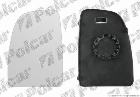 Polcar 5770555E - Ārējais atpakaļskata spogulis www.autospares.lv