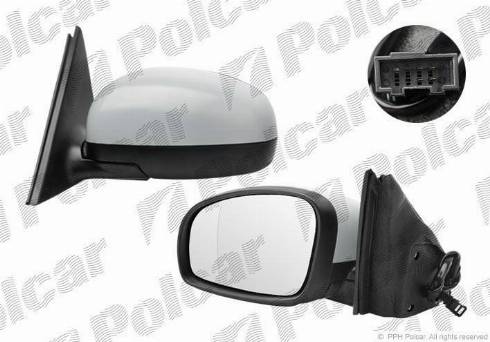 Polcar 6915515M - Ārējais atpakaļskata spogulis www.autospares.lv