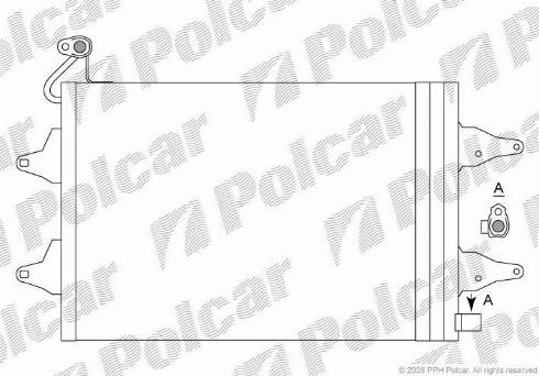 Polcar 6913K81X - Kondensators, Gaisa kond. sistēma www.autospares.lv