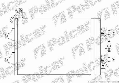 Polcar 6913K8C1 - Kondensators, Gaisa kond. sistēma www.autospares.lv