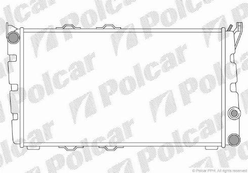 Polcar 698008-1 - Radiators, Motora dzesēšanas sistēma www.autospares.lv