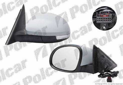 Polcar 6935514M - Ārējais atpakaļskata spogulis www.autospares.lv