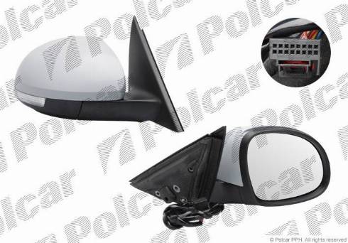 Polcar 6935524M - Ārējais atpakaļskata spogulis www.autospares.lv