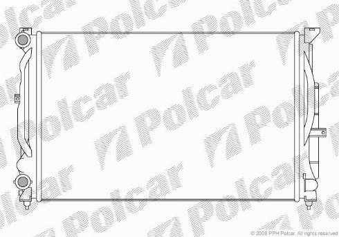 Polcar 6925081X - Radiators, Motora dzesēšanas sistēma www.autospares.lv