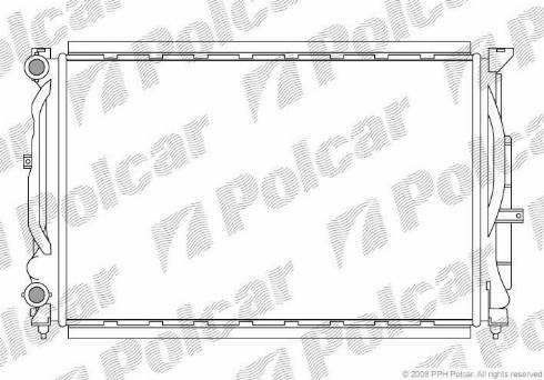 Polcar 692508-1 - Radiators, Motora dzesēšanas sistēma www.autospares.lv