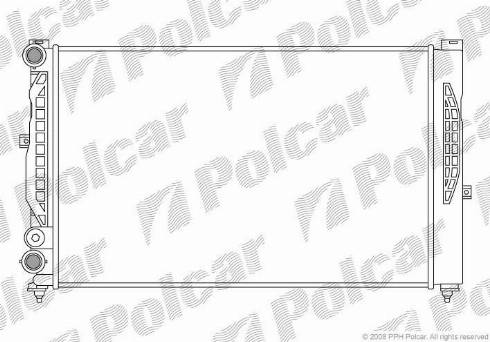 Polcar 692508A1 - Radiators, Motora dzesēšanas sistēma www.autospares.lv