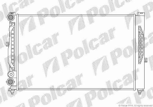 Polcar 692508B1 - Radiators, Motora dzesēšanas sistēma www.autospares.lv