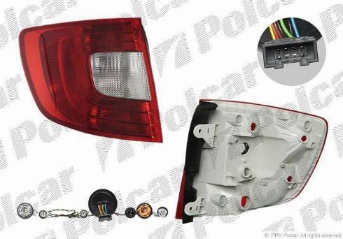 Polcar 6926882E - Aizmugurējais lukturis www.autospares.lv