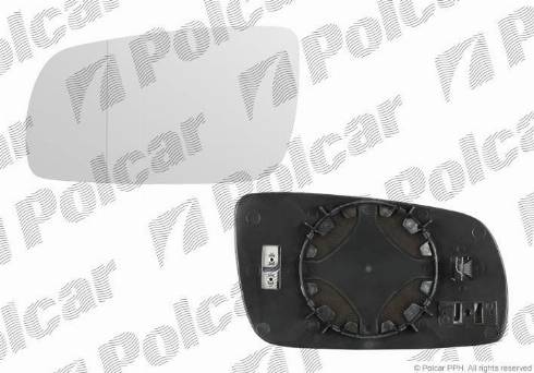 Polcar 6920547M - Spoguļstikls, Ārējais atpakaļskata spogulis www.autospares.lv