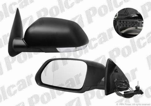 Polcar 6922511M - Ārējais atpakaļskata spogulis www.autospares.lv