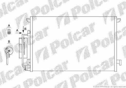 Polcar 6522K82X - Kondensators, Gaisa kond. sistēma www.autospares.lv