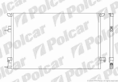 Polcar 6522K8C3 - Kondensators, Gaisa kond. sistēma www.autospares.lv