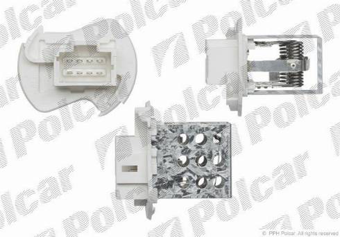 Polcar 6041KST1X - Сопротивление, реле, вентилятор салона www.autospares.lv