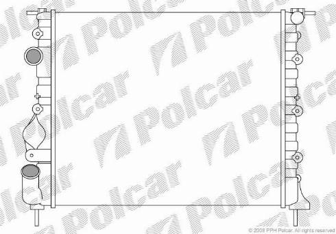 Polcar 6060081X - Radiators, Motora dzesēšanas sistēma www.autospares.lv