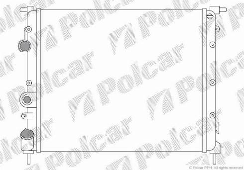 Polcar 606008A1 - Radiators, Motora dzesēšanas sistēma www.autospares.lv