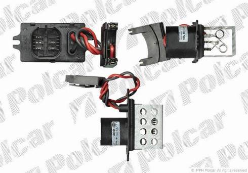 Polcar 6060KST3X - Rezistors, Salona ventilators www.autospares.lv