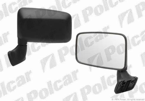 Polcar 6005511E - Ārējais atpakaļskata spogulis www.autospares.lv