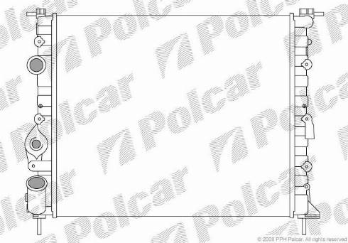 Polcar 6007081X - Radiators, Motora dzesēšanas sistēma www.autospares.lv