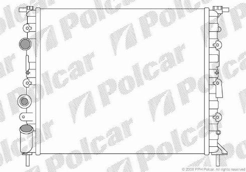 Polcar 600708-1 - Radiators, Motora dzesēšanas sistēma www.autospares.lv