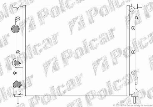 Polcar 600708A1 - Radiators, Motora dzesēšanas sistēma www.autospares.lv