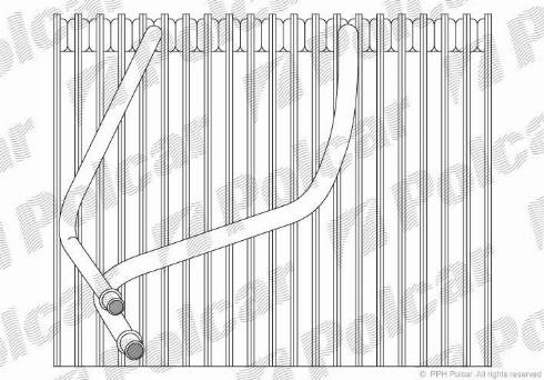 Polcar 6007P8-3 - Iztvaikotājs, Gaisa kondicionēšanas sistēma autospares.lv