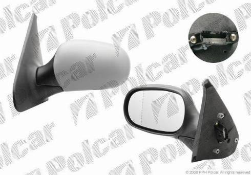 Polcar 6015514M - Ārējais atpakaļskata spogulis www.autospares.lv