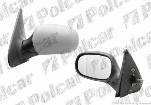 Polcar 6015512M - Ārējais atpakaļskata spogulis www.autospares.lv