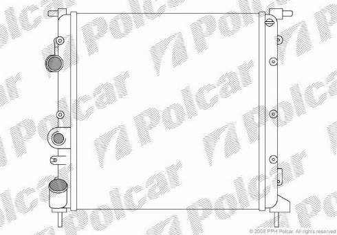 Polcar 601508-6 - Radiators, Motora dzesēšanas sistēma www.autospares.lv