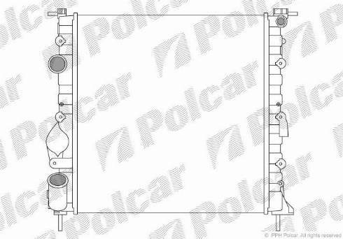 Polcar 6015082X - Radiators, Motora dzesēšanas sistēma www.autospares.lv