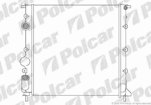 Polcar 601508-2 - Radiators, Motora dzesēšanas sistēma www.autospares.lv