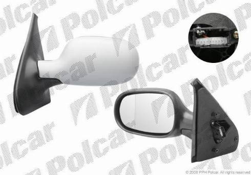 Polcar 6016515M - Ārējais atpakaļskata spogulis www.autospares.lv