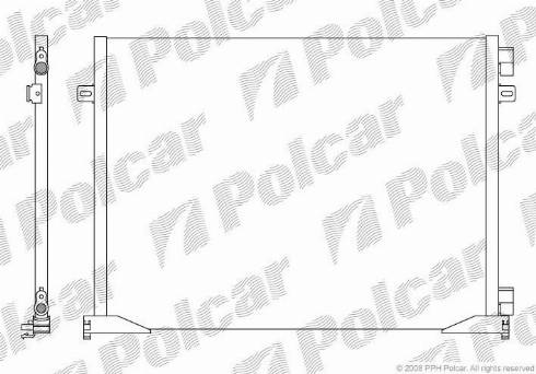 Polcar 6026K81X - Kondensators, Gaisa kond. sistēma www.autospares.lv