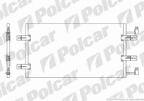 Polcar 6026K82X - Kondensators, Gaisa kond. sistēma www.autospares.lv