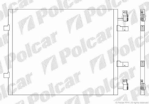 Polcar 6027K8C1S - Kondensators, Gaisa kond. sistēma www.autospares.lv