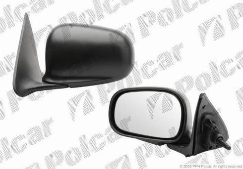 Polcar 6340511M - Ārējais atpakaļskata spogulis www.autospares.lv