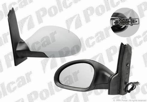 Polcar 6755515M - Ārējais atpakaļskata spogulis www.autospares.lv