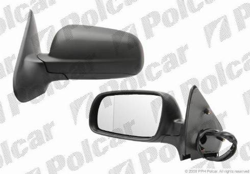 Polcar 6714514M - Ārējais atpakaļskata spogulis www.autospares.lv