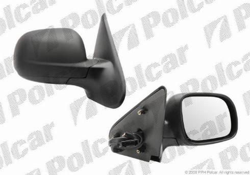 Polcar 6714525M - Spoguļstikls, Ārējais atpakaļskata spogulis www.autospares.lv