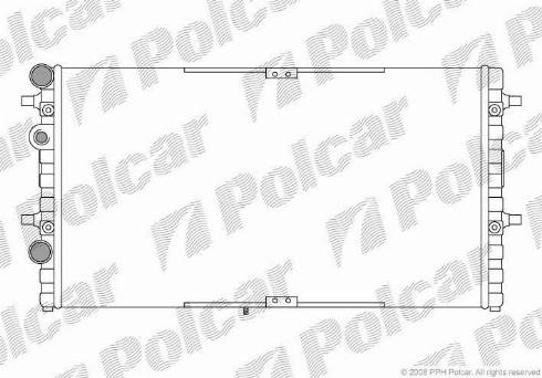 Polcar 671608A1 - Radiators, Motora dzesēšanas sistēma www.autospares.lv